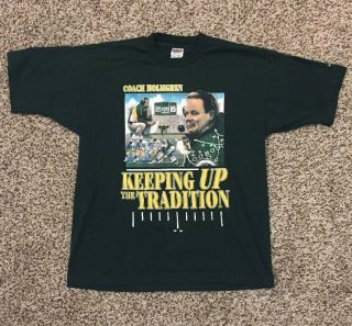 Vtg Green Bay Packers Mike Holmgren Keeping Tradition Xl Shirt Nfl 7up Lambeau