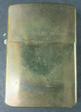 1932 - 1985 Solid Brass Zippo Lighter