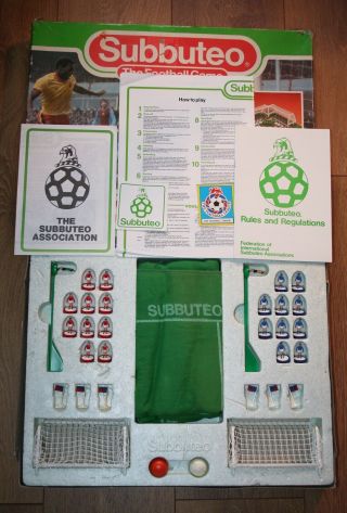 Vintage Subbuteo Club Edition Full Set Including Instructions