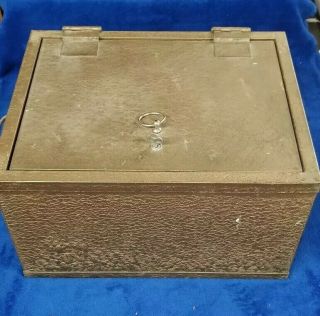 Antique Victor Strong Lock Box Safe