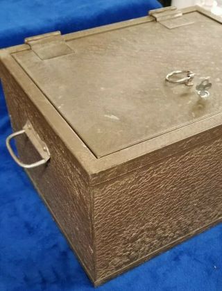 Antique Victor Strong Lock Box Safe 2
