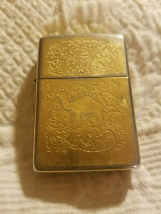 Vintage Camel Zippo Gold Lighter