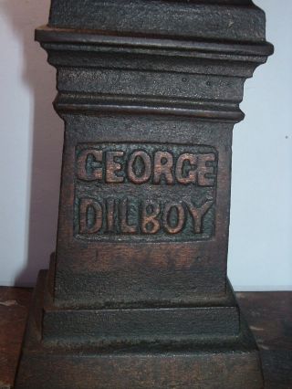 Antique WW1 World War One Cast Iron Sculpture ORDER OF AHEPA George Dilboy MOH 2