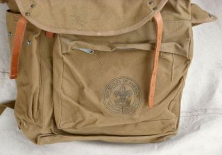 Vintage CRUISER Canvas Backpack BSA/Boy Scouts of America National Council Large 2