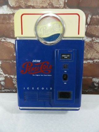 Vintage Raido Pepsi Colavending Machine Am/fm Portable Radio - 1990s -