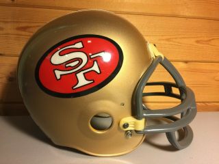 Vintage San Francisco 49ers Riddell Full Size L Nfl Football Helmet Vgc Display