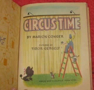 Circus Time 1948 Little Golden Book - 