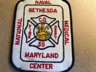 US Navy National Naval Medical Center Bethesda Fire Dept Maryland (Vintage) 3