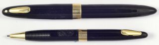 Sheaffer Lifetime Touchdown Tuckaway C.  1949 Vintage Fountain Pen Pencil Set
