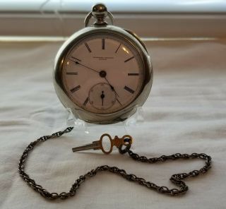 Vintage 18 Size 1881 Rockford Keywind Pocket Watch