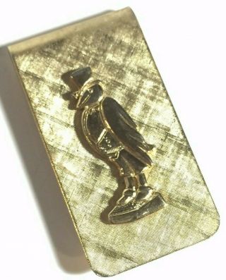 Vintage Old Crow Whiskey Advertising Money Clip