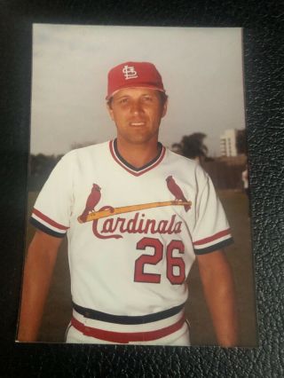 Rare Steve Braun St Louis Cardinals 1982 - 83 Media 4”x6” Photo