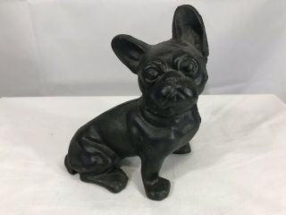 Very Rare Vintage Cast Iron Dog Figure Piggie Bank Collectable 911