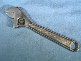 Vintage J.  P.  Danielson Co.  6 " Adjustable Wrench Forged Vanadium Steel Usa Tool