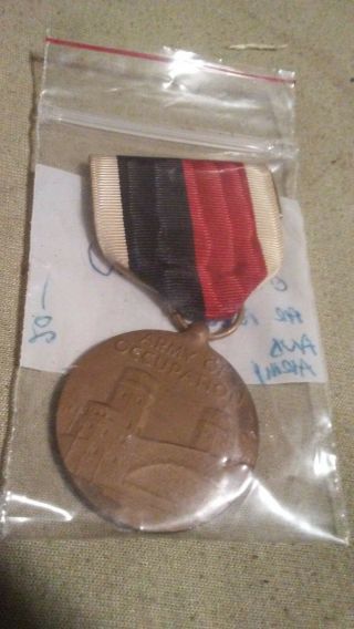 Vintage Wwii Army Of Occupation Campaign And Service Medal