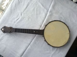 Vintage Banjo Ukulele For Restoration Or Parts