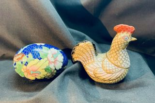 Vintage Cloisonne Chicken And Egg - Which Came First??