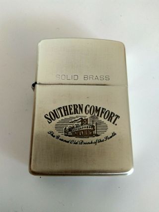 SOUTHERN COMFORT SOLID BRASS ZIPPO ANNIVERSARY 1932 - 1990 2