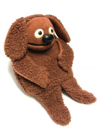 Vintage Plush 1977 Rowlf Muppet Dog Hand Puppet Jim Henson Fisher Price 852