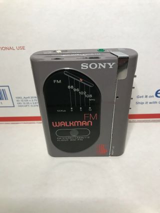 Sony Walkman Wm - F70 Vintage Does Not Work
