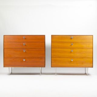 1950s George Nelson Herman Miller Thin Edge Dresser Cabinet 2x Avail