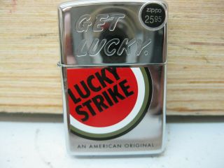 Zippo Lucky Strike Get Lucky Full Size Advertising Lighter