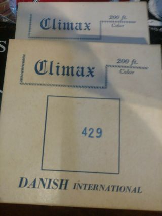 Two 8mm Climax Danish Adult Films 200ft Vintage