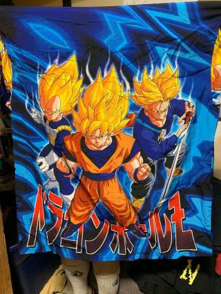 Vintage 2001 Dragon Ball Z Anime Mens Sz Large Button Up All Over Graphic Shirt 2