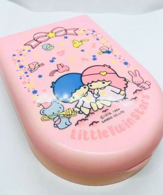 Vintage Sanrio Little Twin Stars Box With Comb And Mirror 1984