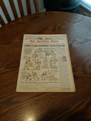 June 22,  1963 - The Sporting News - Cartoon Of Weak Hitting Pitchers