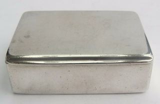Fine Victorian English Silver Snuff Box C.  1898