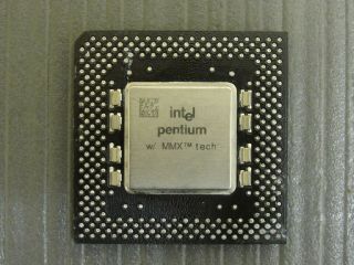 Intel Sy059 Pentium Mmx 166mhz Vintage Socket 7 Cpu Processor Fv80503166