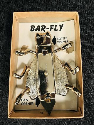 Vintage 1950 ' s BAR - FLY Beer Bottle Can Opener Bar Collectible Mid Century 780A3 2