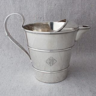 Art Deco Shreve & Co Sterling Silver Watering Can Cocktail Water Martini Pitcher