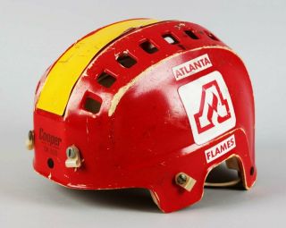 Atlanta Flames – Dan Bouchard Game - Worn Hockey Helmet