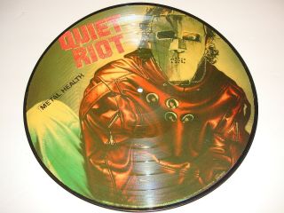 Vintage 1983 Quiet Riot Mental Health Picture Disc Lp Vinyl Album