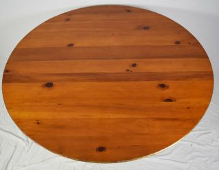 Baker Historic Charleston Pine Round Dining Room Table with 2 Leaves 2