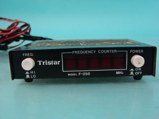 Vtg Tristar Brand Model F 250 Frequency Counter Ham Radio Receiver Dc 13.  8 Volts