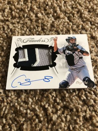2018 Flawless Gary Sanchez Patch Auto On - Card 1/1