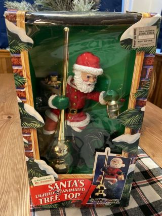 Vintage Mr.  Christmas Tree Topper Santa Clause Santa 