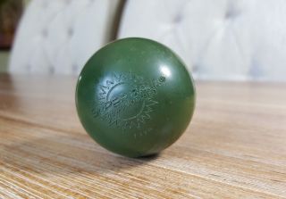 Vintage Wham - O Ball 1976 Dark Green 1 - 7/8” Superball California Toy ^
