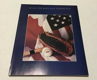 1986 Official World Series Program York Mets Vs Boston Red Sox