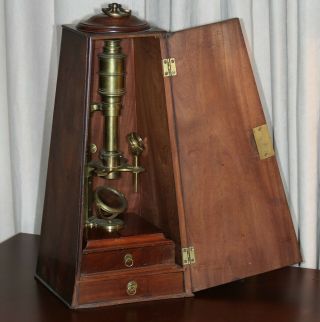 Rare Antique George Adams Cuff - Type Microscope