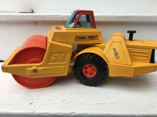 Vintage Nylint Pressed Steel Turbo Power Roller Road Construction Vehicle 70’s