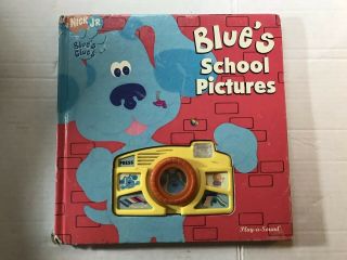 Vintage 2005 Blues Clues Interactive Play - A - Sound Book School Photos Pictures