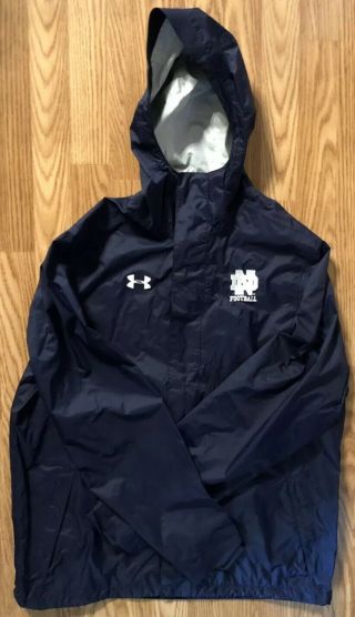 Notre Dame Football Team Issued Under Armour Jacket Size Large