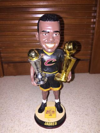 2016 Lebron James Cleveland Cavaliers Nba Champions Mvp 2 Trophy Bobblehead