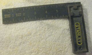 Vintage 6 " Stanley No.  12ts Try Square,  Carpenter 