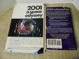 2001 A Space Odyssey Arthur C.  Clarke — First Ed Hardcover & 2010 Odyssey Two 3