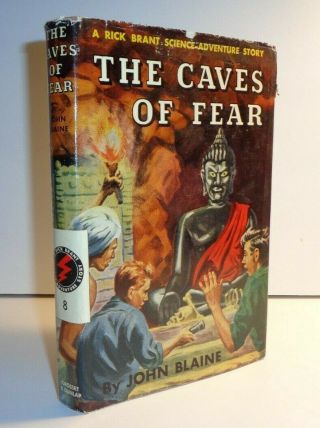 " The Caves Of Fear " - John Blaine.  A Rick Brant Science - Adventure Story,  1951 Dj